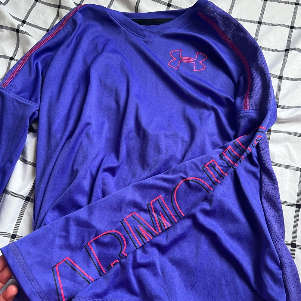Under Armour Blue Long Sleeve Shirt